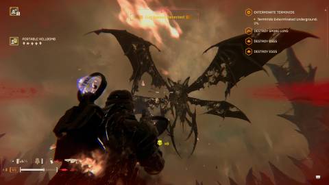 Helldivers 2 dragonroach heavy machine gun shredded wings
