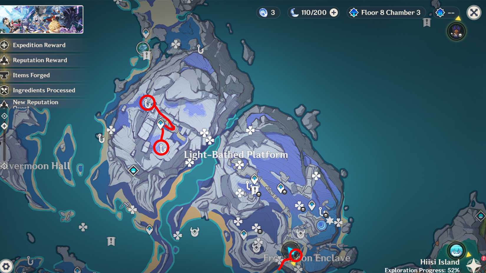 hiisi island precious chest locations 10-12 in genshin impact