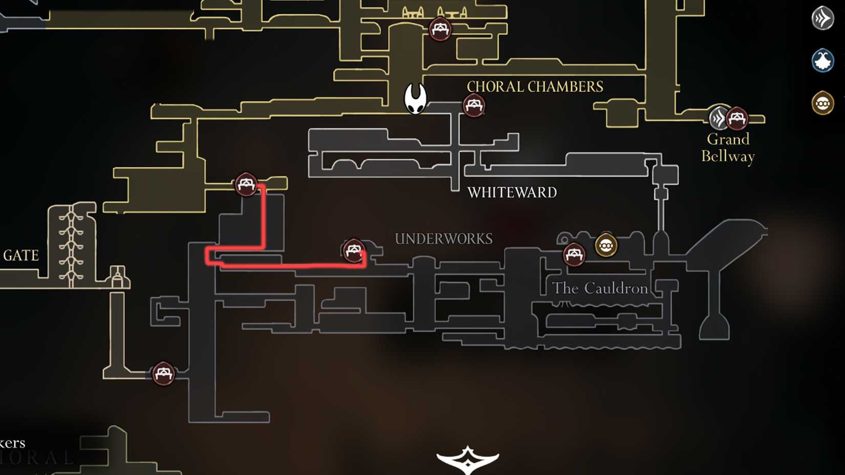 hollow-knight-hk-silksong-how-get-clawline-skill-grapple-grappling-hook-harpoon - step 1 - west to choral chambers