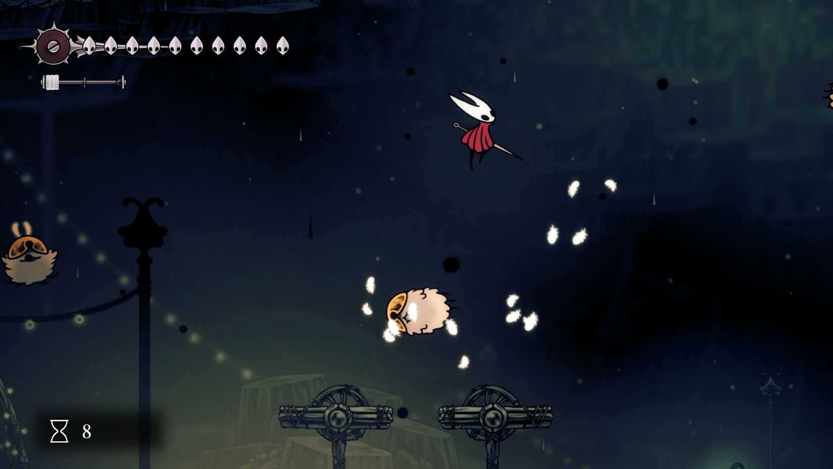 hollow-knight-silksong-ecstasy-of-the-end-grand-champion-high-score-flea-games-juggle-dodge-bounce - flea fofge