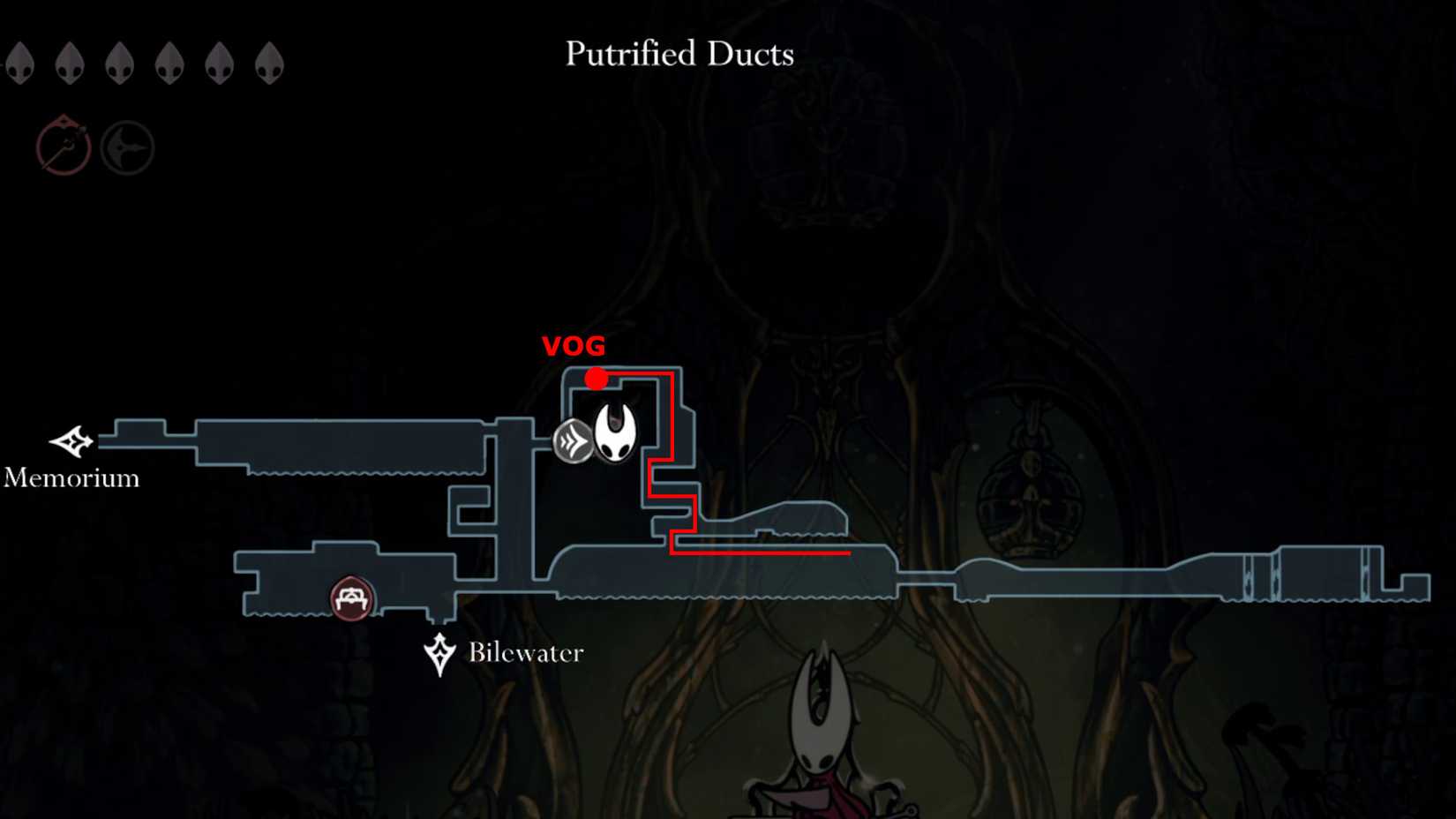 Localização do Hollow Knight Silksong Vog Como encontrar Vog e desbloquear o mapa das Pulgas em Silksong | Dropraro