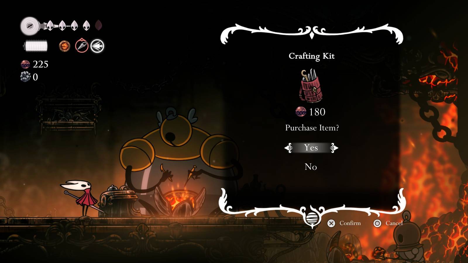 hollow knight silksong crafting kit use