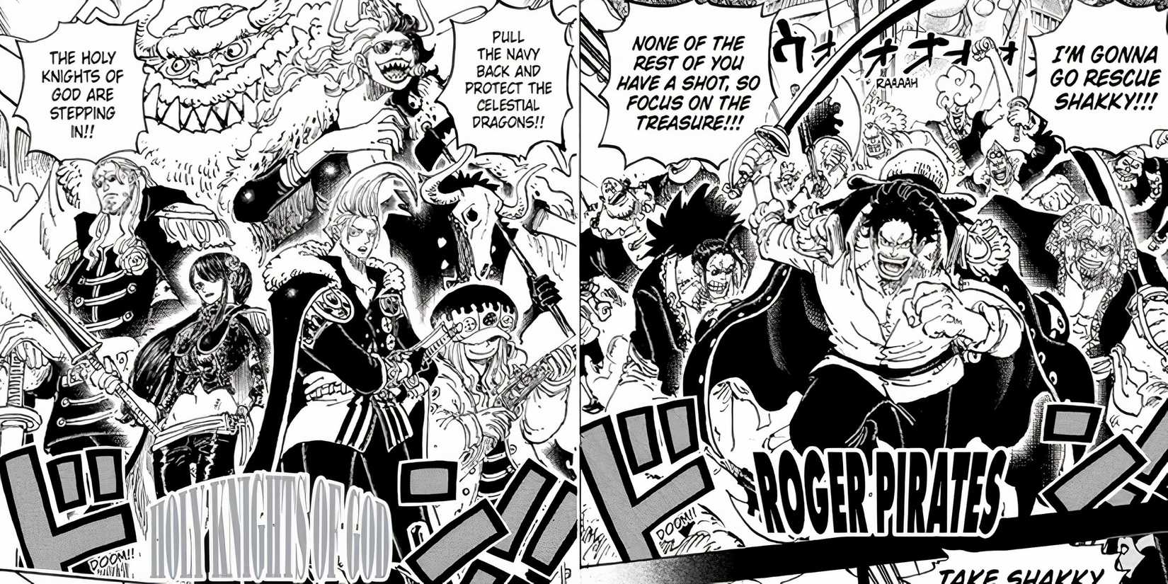 holy knights and roger pirates one piece chapter 1161 spoilers