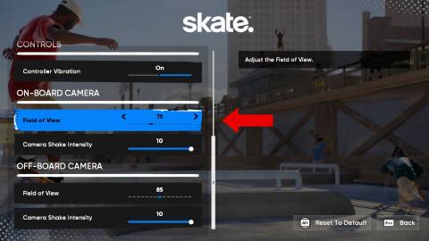 how to change camera angle in skate 4 