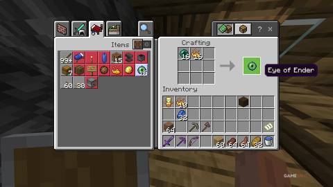 how to craft the Eye of Ender in Minecraft