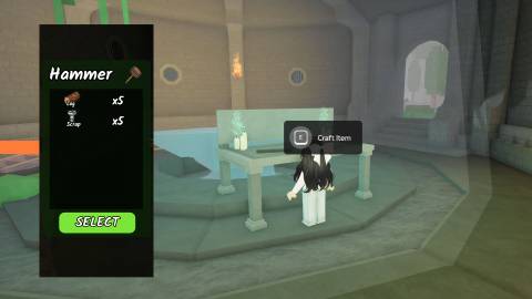 how to craft the hammer in 99 nights in the forest