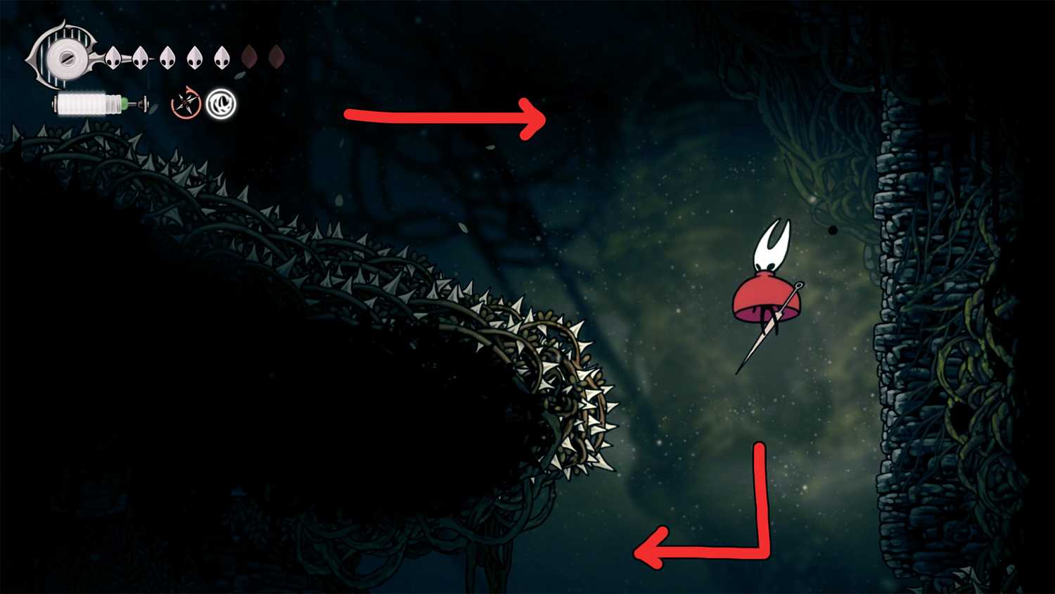 Jump Rope Hk Heart Of The Woods Location In Silksong (Pollen Heart)