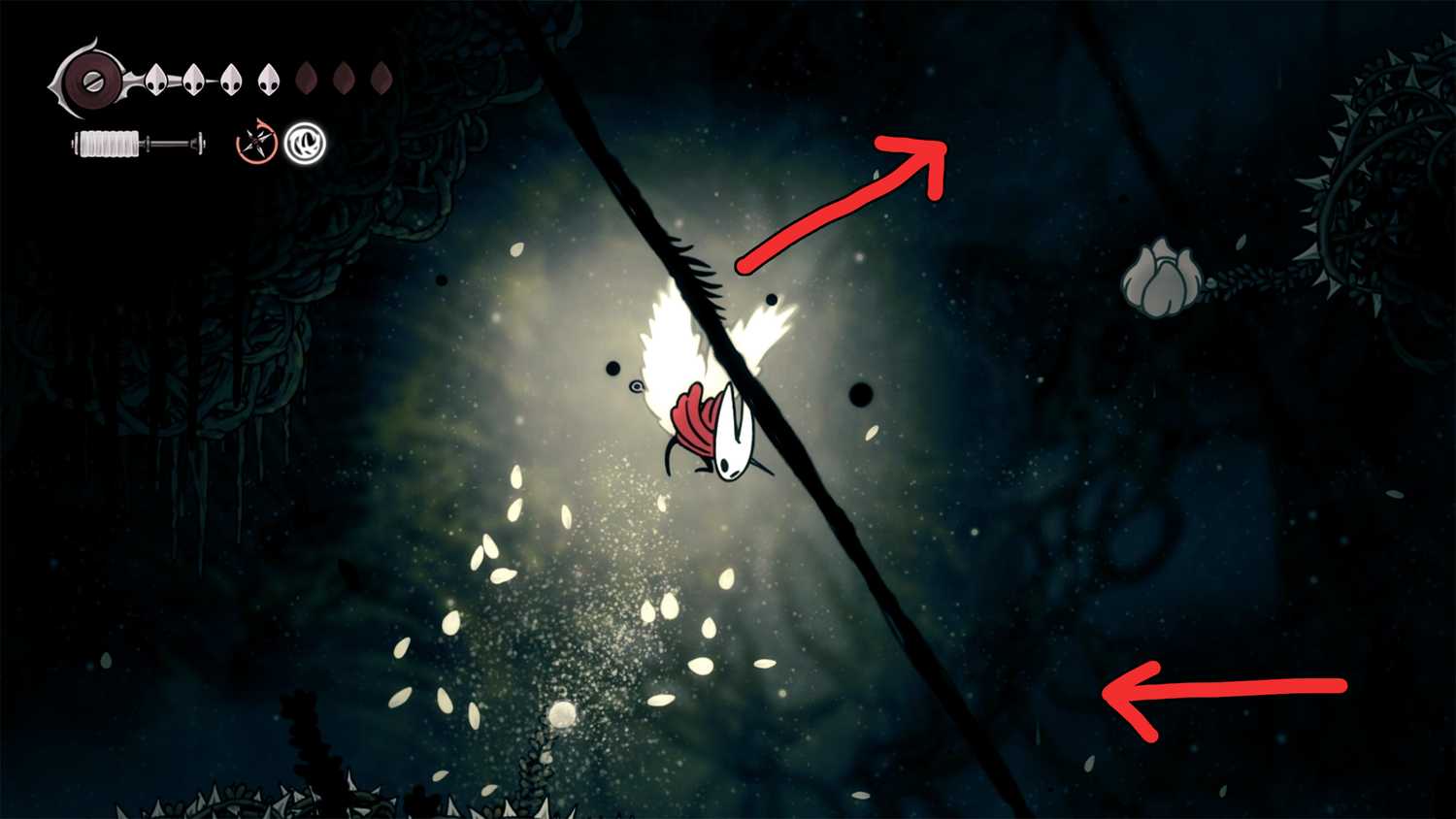 Jump Rope Hk Heart Of The Woods Location In Silksong (Pollen Heart)