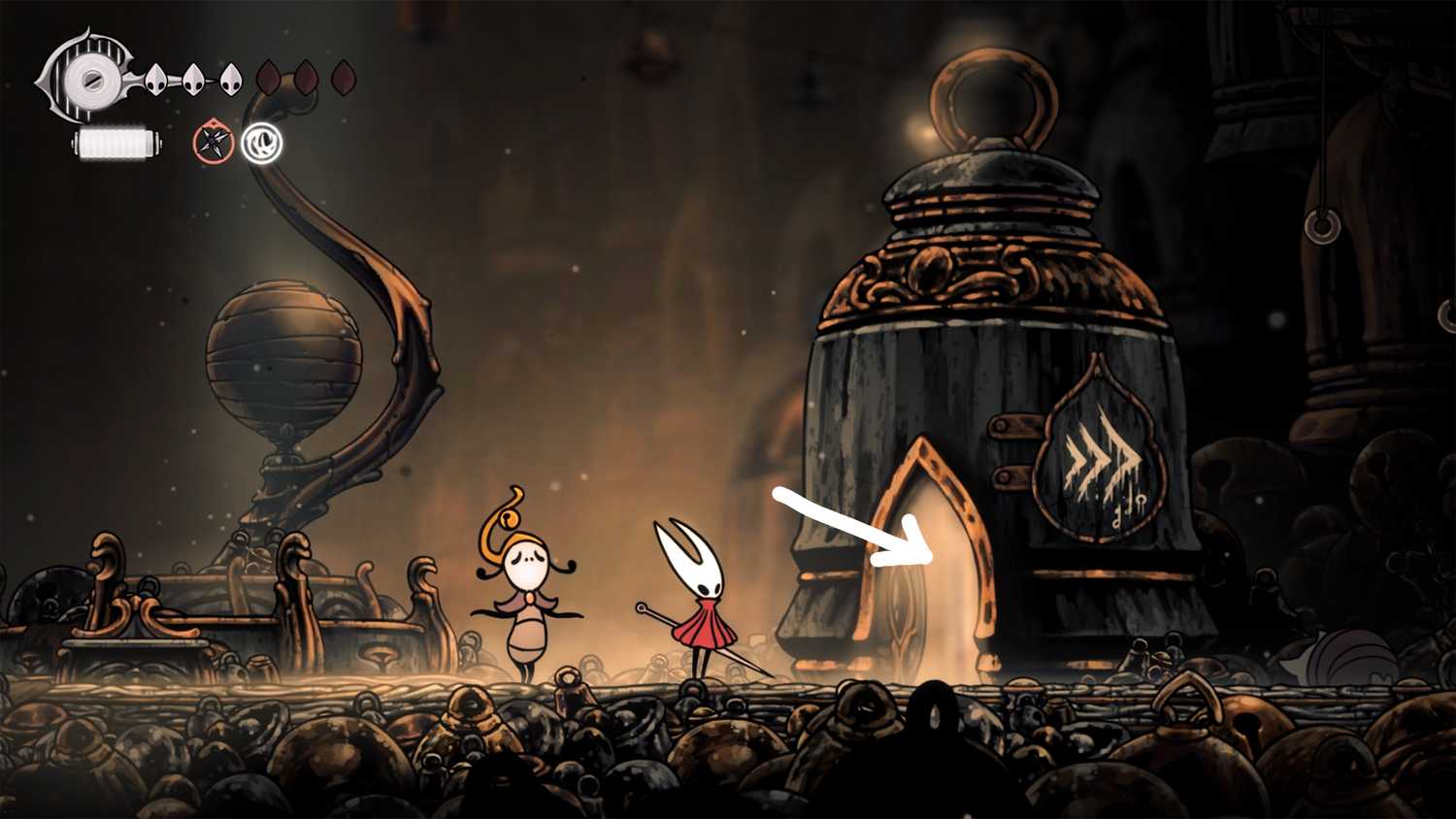 how to reach lower bellhart tunnels 1 in hollow knight silksong