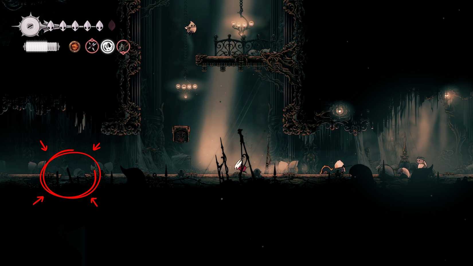 how to return to act 1 breakable wall in hollow knight silksong
