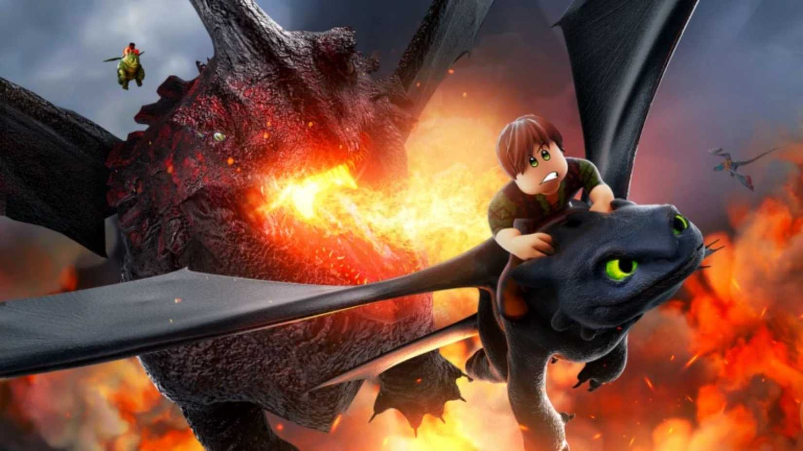 How to Train Your Dragon character on a dragon