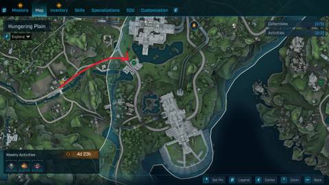 Hungering Plain Evocarium location