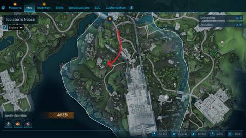 Idolator's Noose Evocarium location