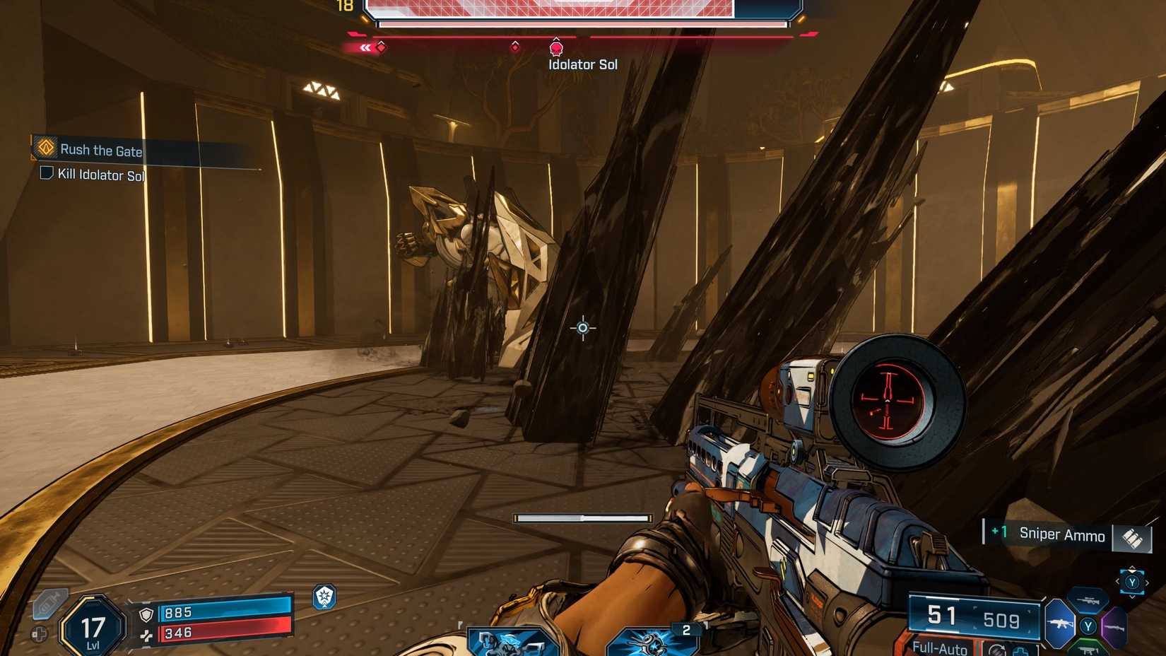 Idolator Sol Boss Ground Spikes Attack Borderlands 4