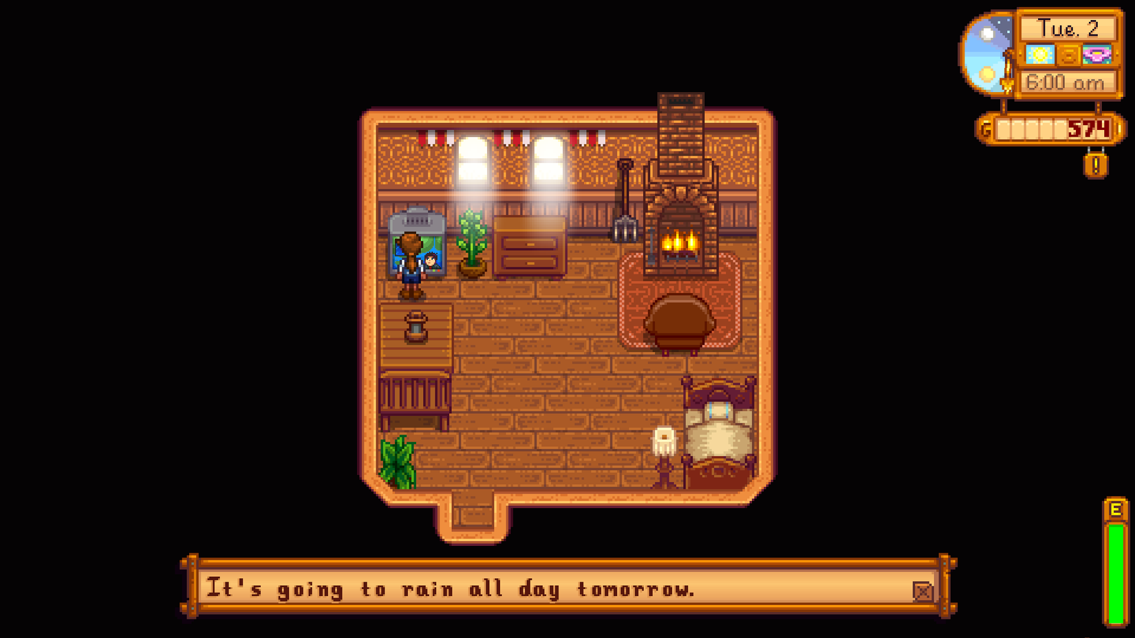 SDV Rainy Day Forecast