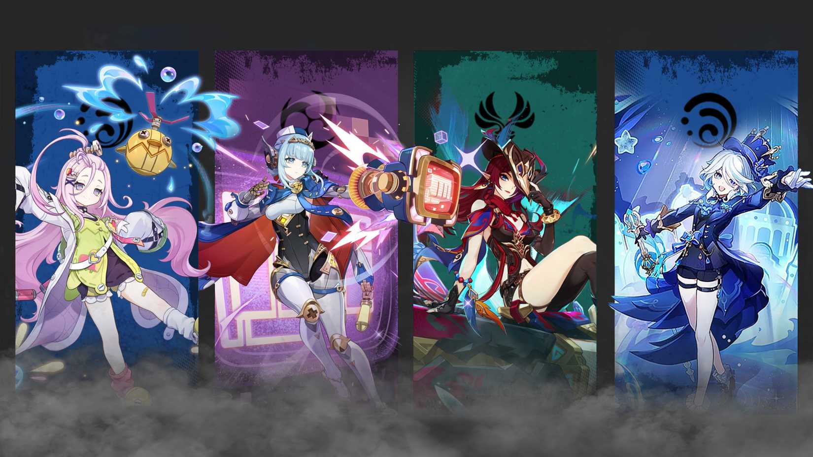 Ineffa-Chasca-Furina-and Aino Team Composition In Genshin Impact