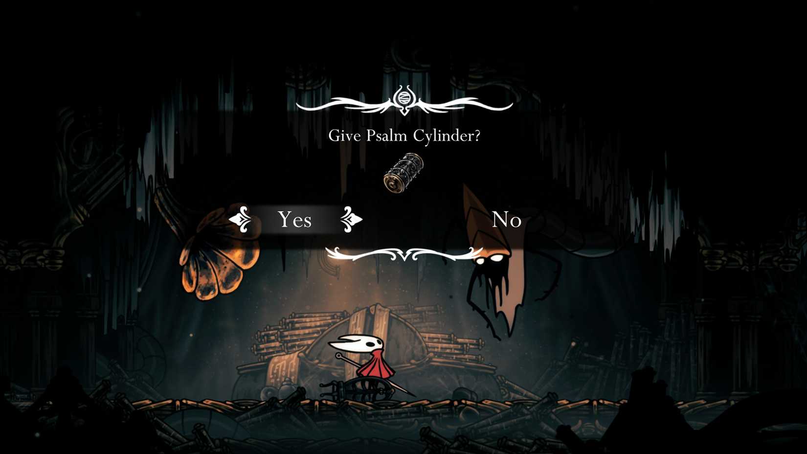 interagir com o Vaultkeeper em Silksong