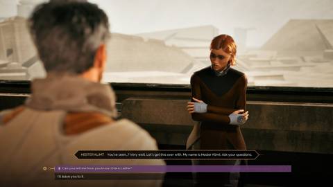 Interrogating Hester Klimt Proces-Verbal Quest Dune Awakening