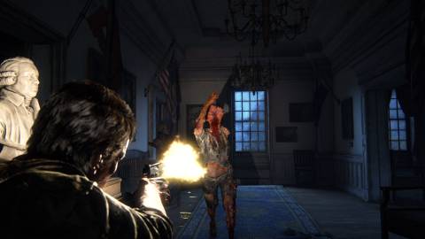 Joel fighting an infected - The Last of Us Remastered