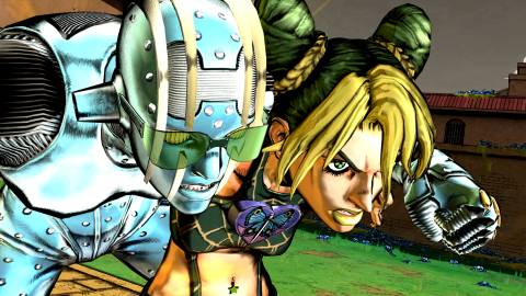 Jolene and her Stand in JoJo's Bizarre Adventure All-Star Battle R