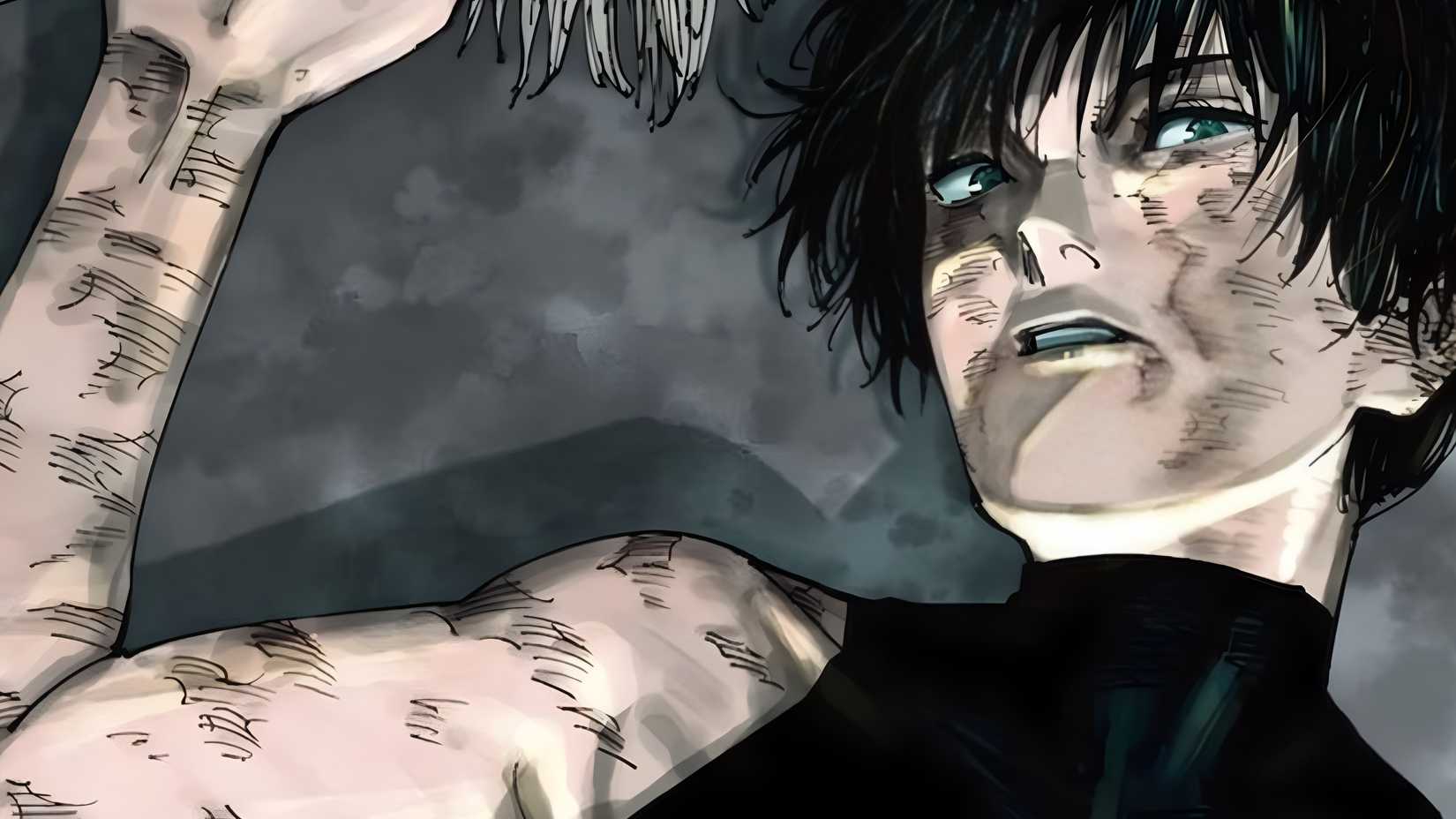 jujutsu kaisen maki zenin short hair with burns