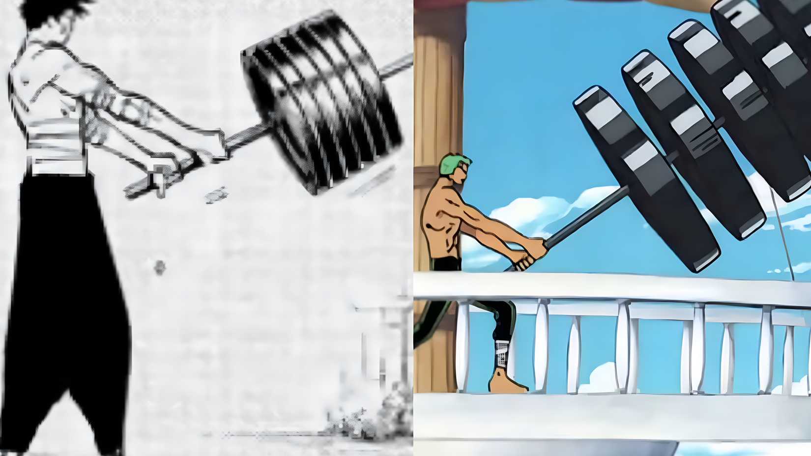 jujutsu kaisen modulo tsurugi zoro one piece reference