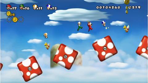 Jumping in co-op in New Super Mario Bros Wii