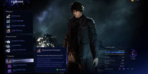 Kaser can wear three trinkets at the same time - Lost Soul Aside