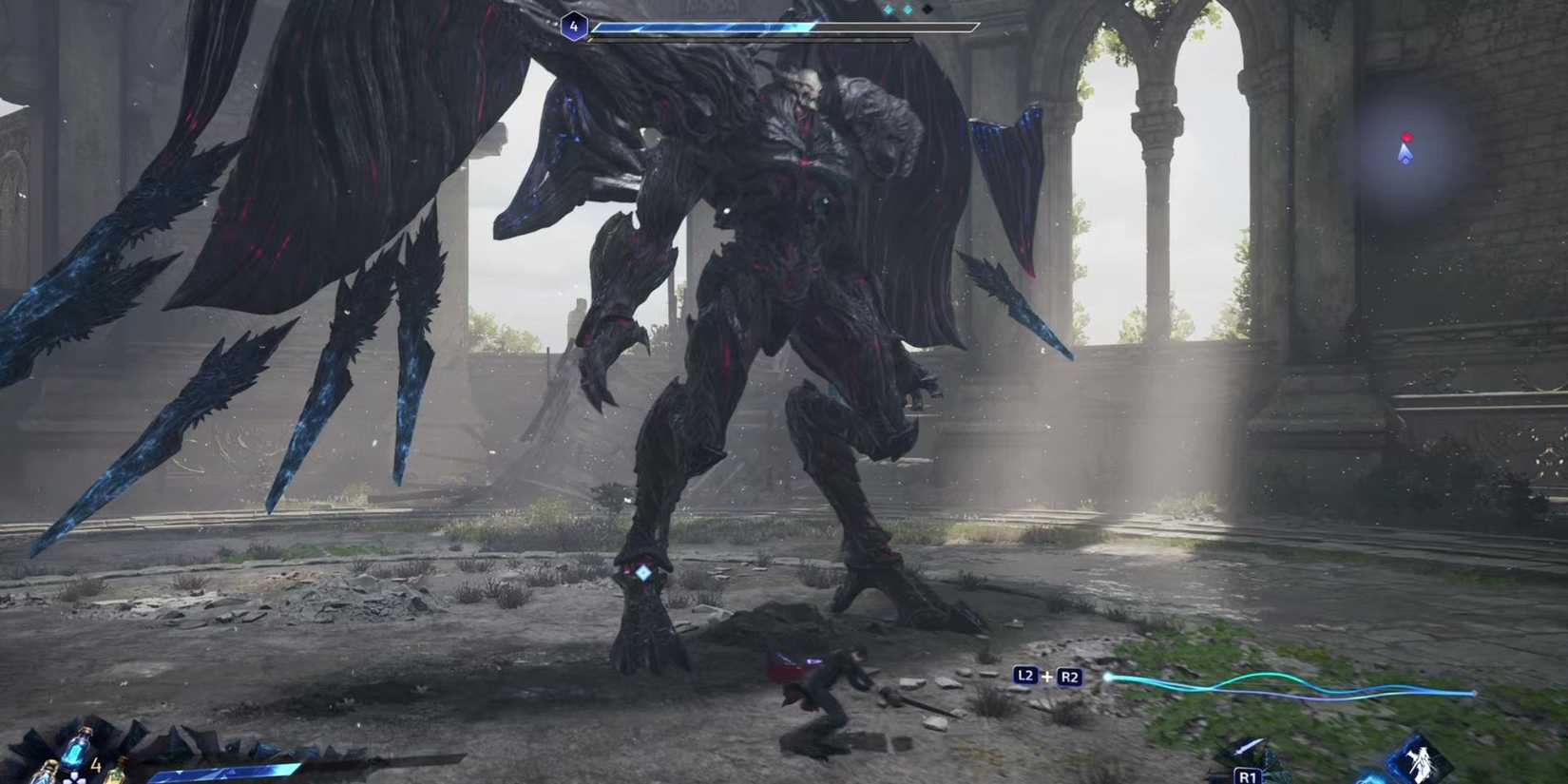 Kaser fighting the Mysterious Voidrax Monster - Lost Soul Aside