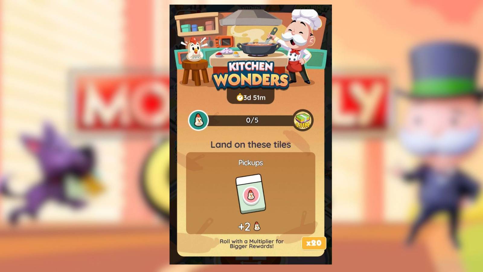 kitchen wonders monopoly go