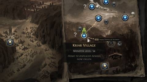 kriar village location in path of exile 2
