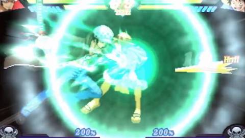 Law using Electro Shock on Luffy - One Piece Great Pirate Colosseum