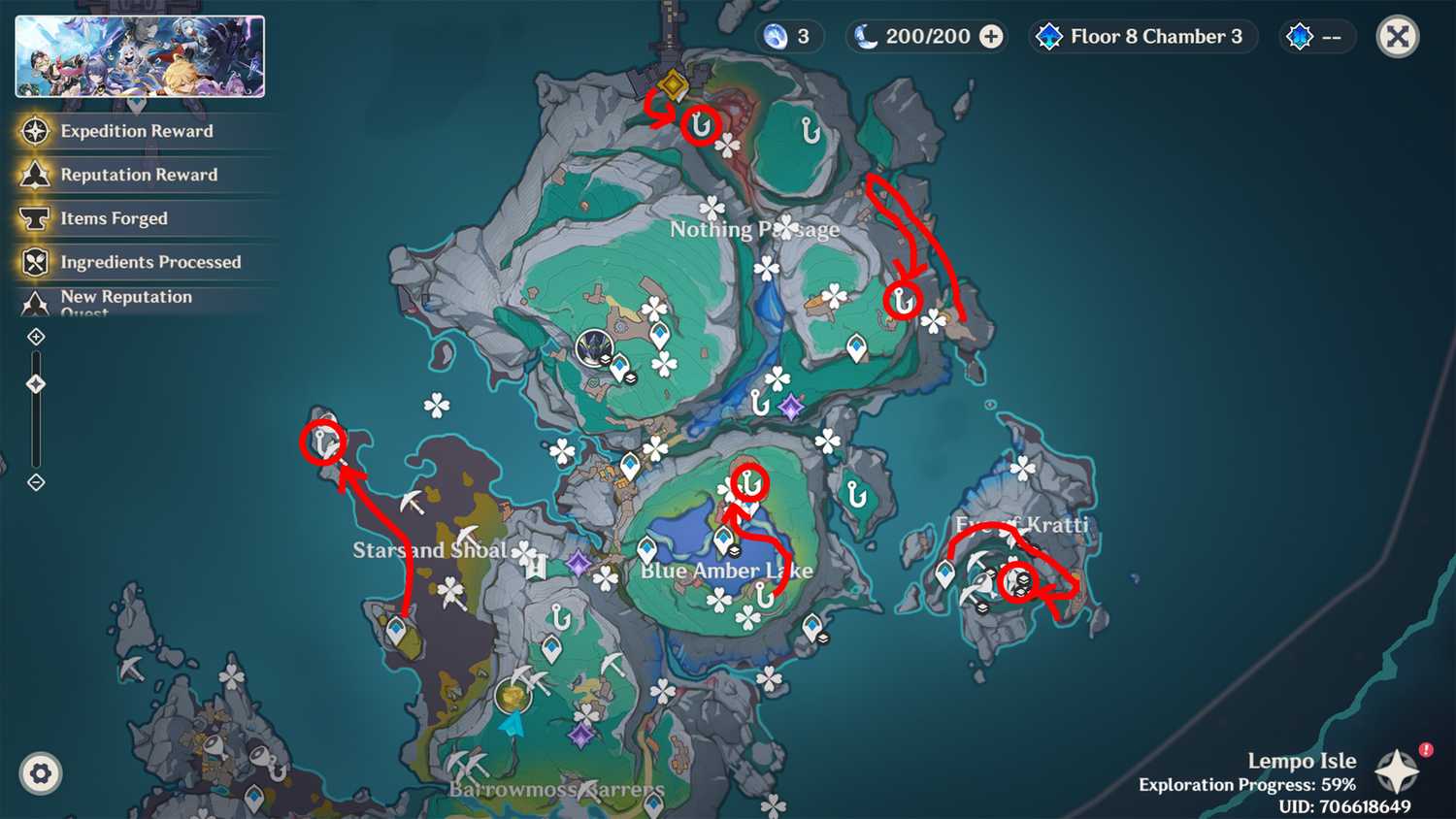 lempo isle precious chest location 10-14 in genshin impact