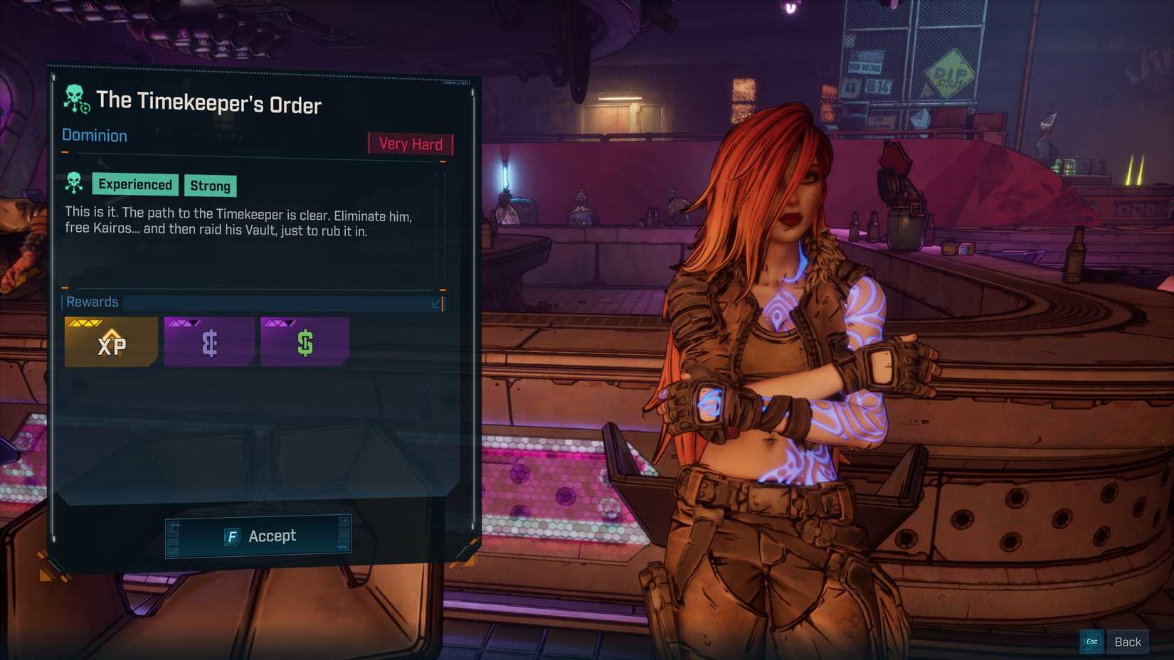 Lilith's The Timekeeper's Order Wildcard Mission