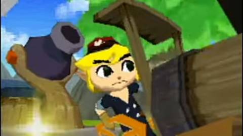 Link conducting his train - The Legend of Zelda Spirit Tracks