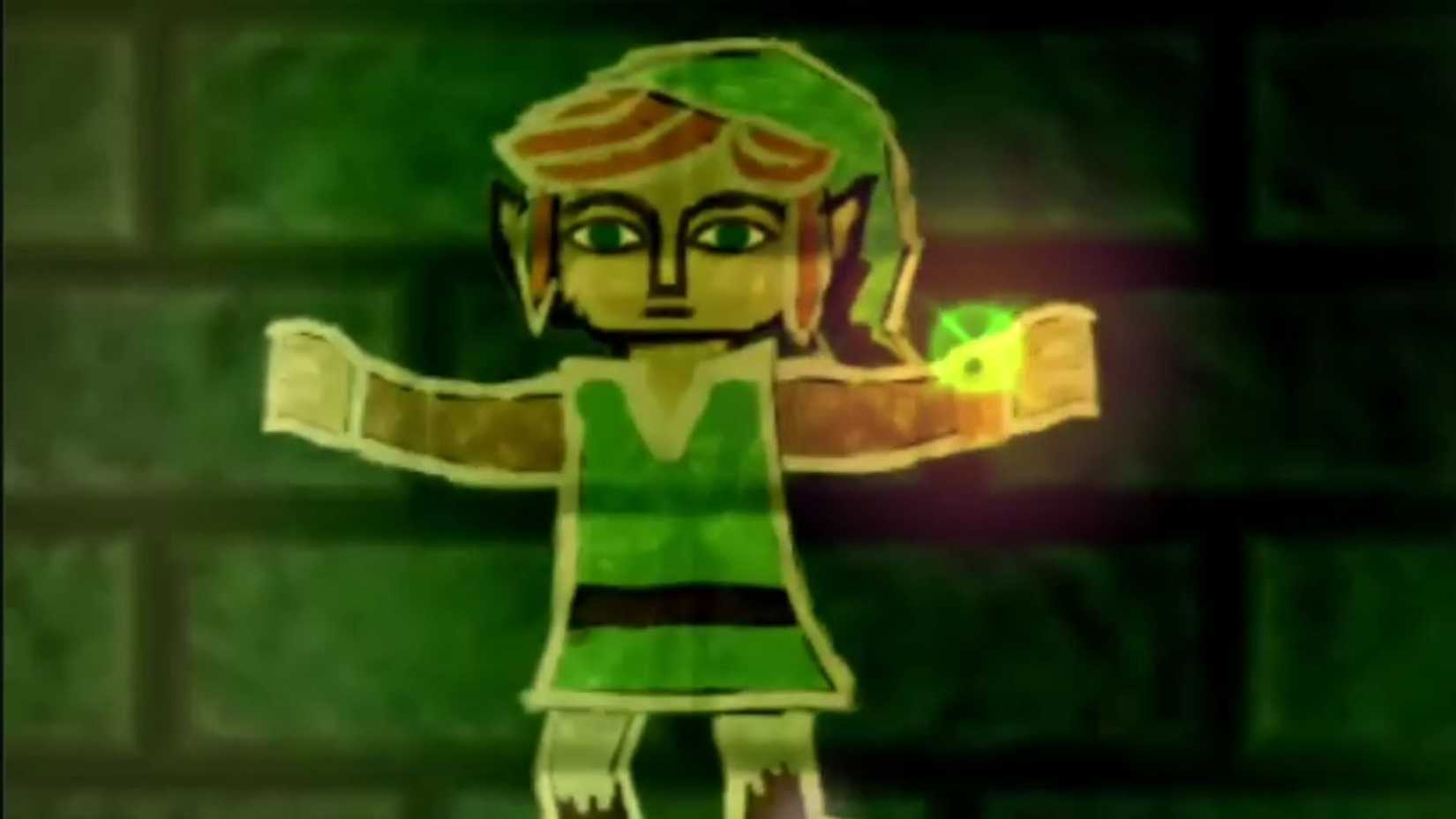 Link gets turned into a painting - The Legend of Zelda A Link Between Worlds