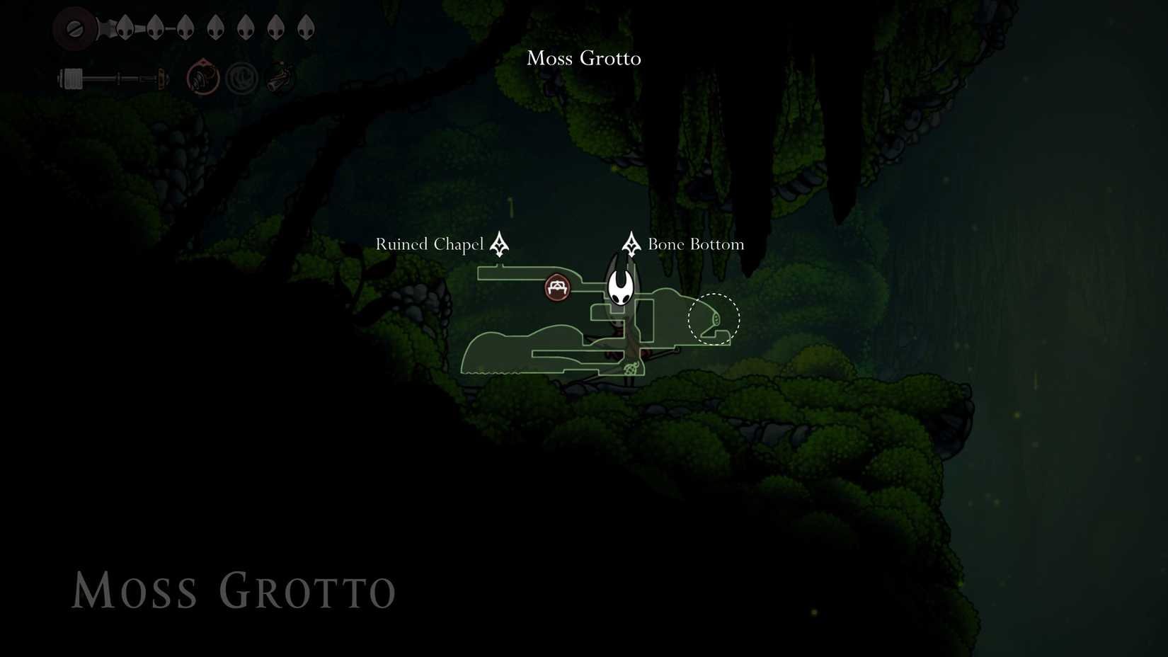 Localização da Gruta de Musgo Needolin Door Silksong Eva em Silksong desbloqueando Sylphsong – Dropraro