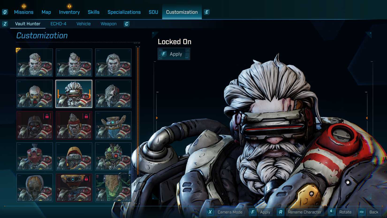 locked on
