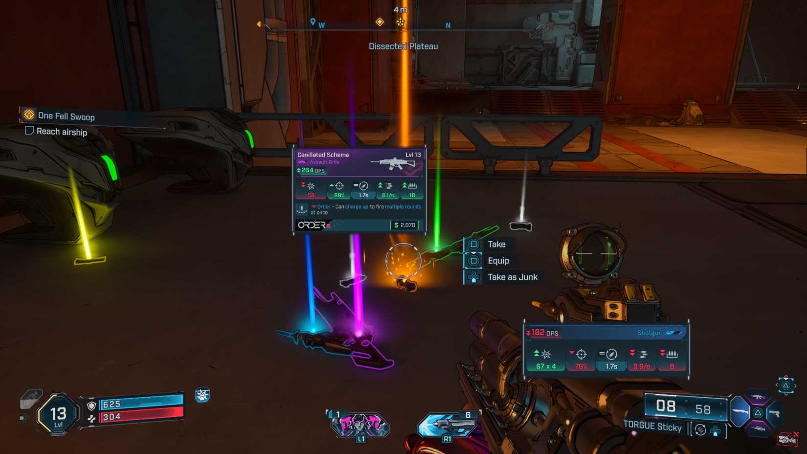 I'm looking at the loot in Borderlands