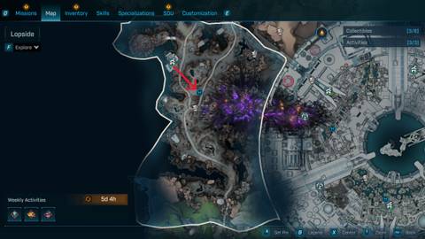 Lopside Evocarium location