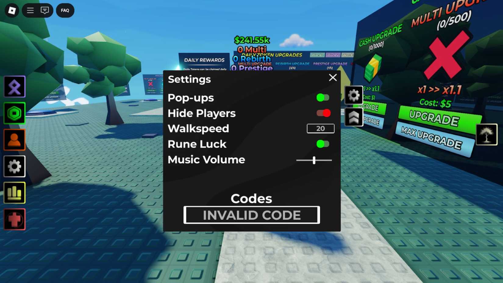 Roblox Luck Incremental Codes