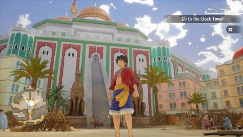 Luffy exploring Arabasta - One Piece Odyssey