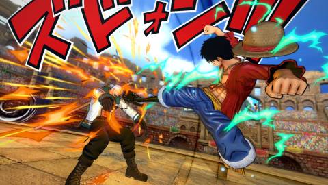 Luffy fighting Smoker - One Piece Burning Blood