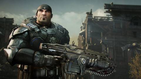 Marcus Fenix in Gears of War Reloaded.