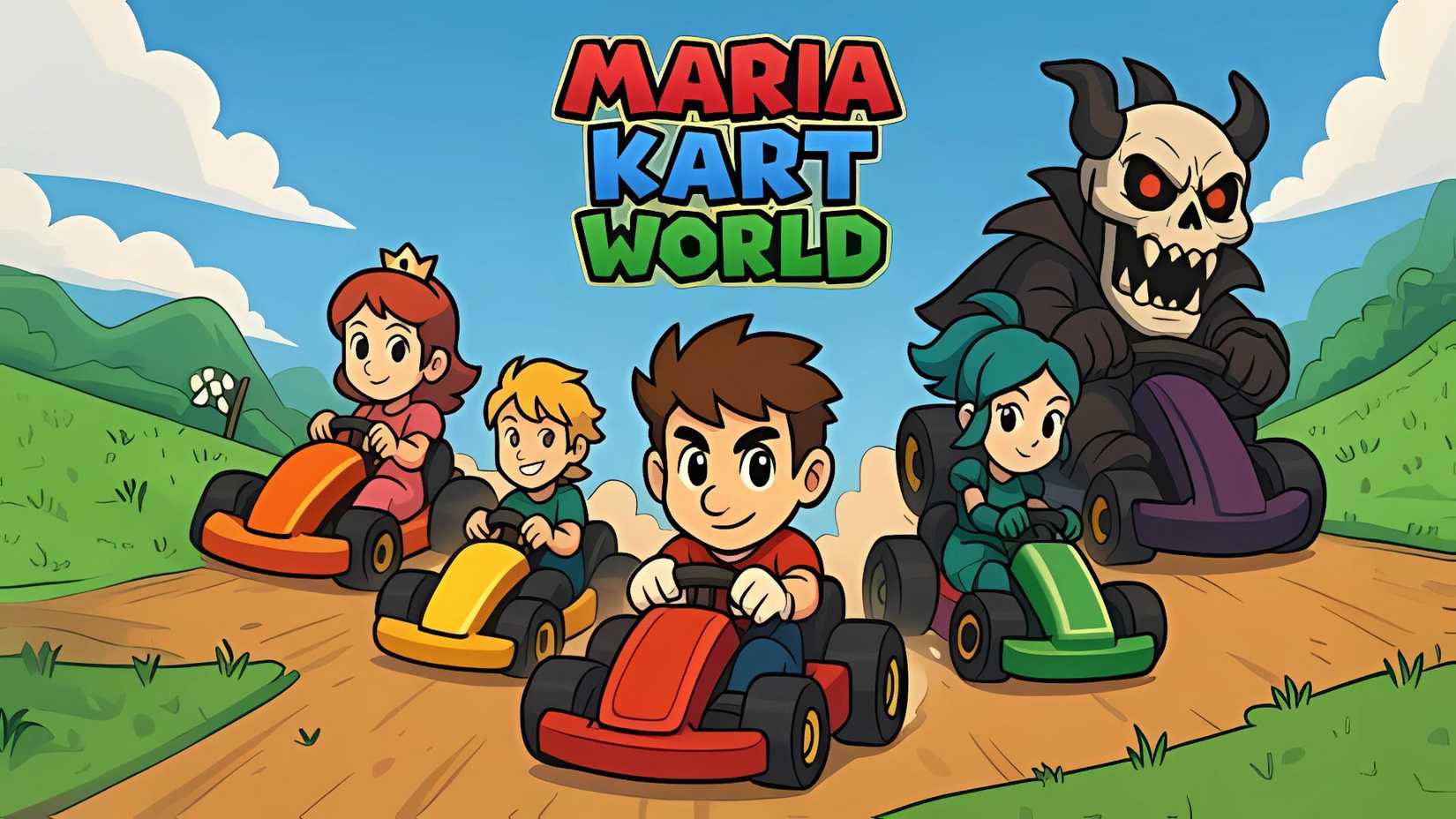 Maria Kart World Cover Art on Xbox.