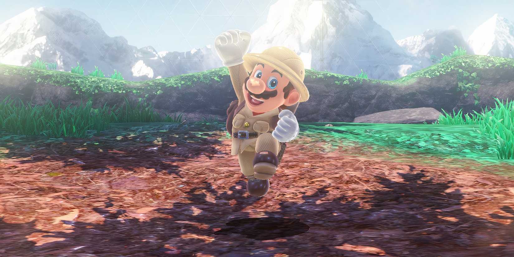 Mario in Outfit Explorer in Super Mario Oddyy
