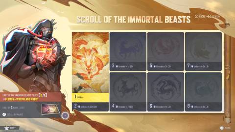 marvel rivals scroll of the immortal beasts challenge screen