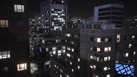 Marvel's Spider-Man 2 black spider-man perched on roof