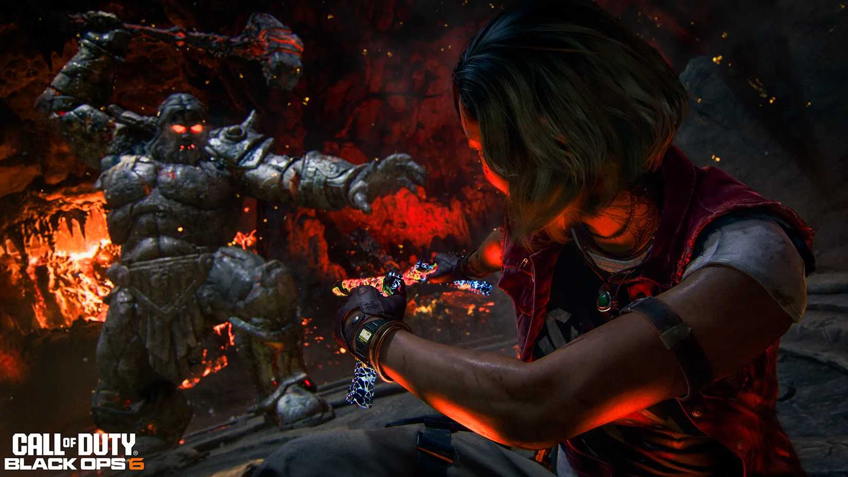 Maya and the Guardian Boss from Citadelle Des Morts in Black Ops 6 Zombies
