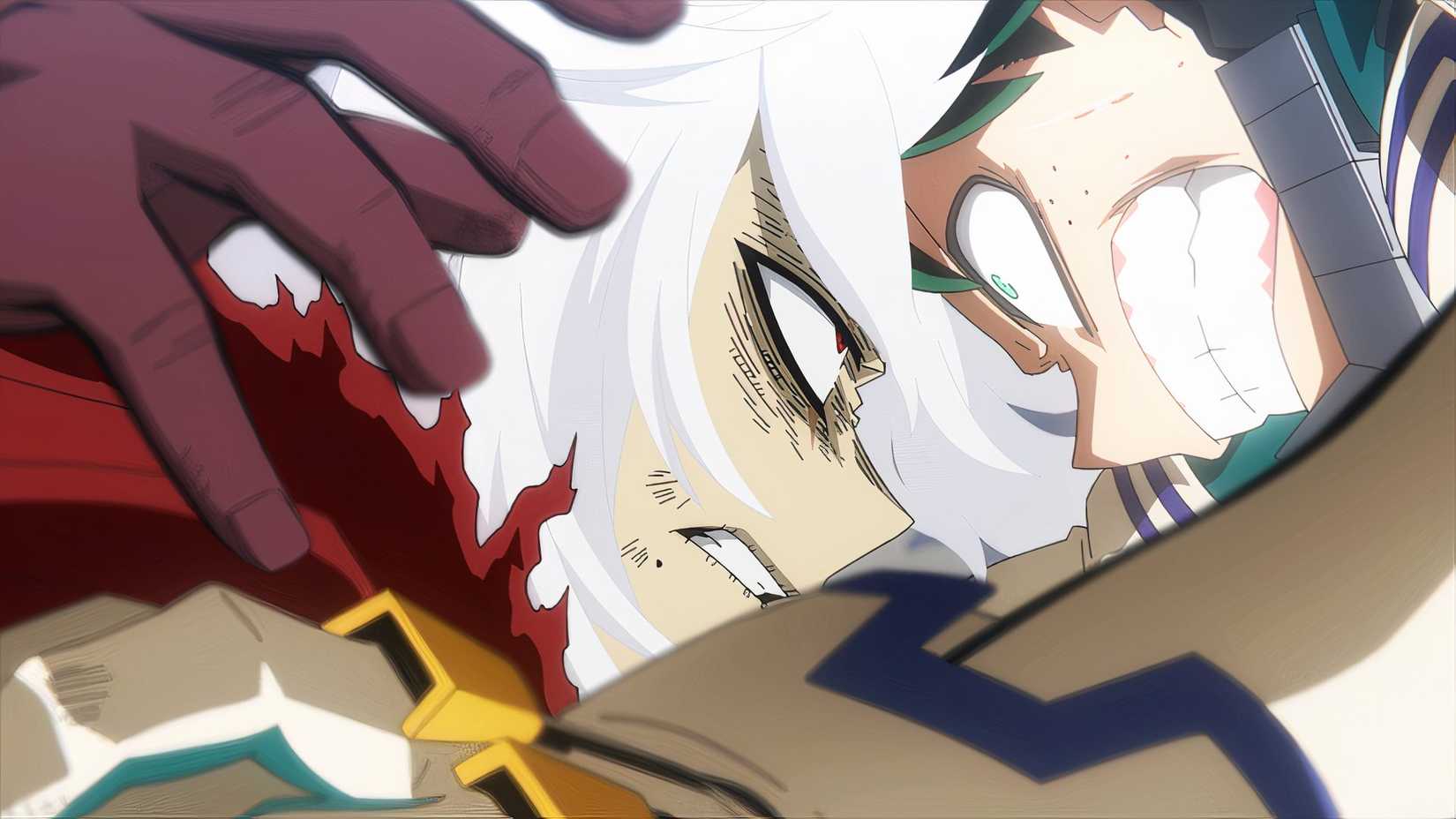 Shigaraki bertarung dengan Deku di My Hero Academia Season 8